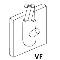 Vertical Steel Surface Connectors - VF - 1